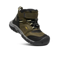 Keen Little Kids' Ridge Flex Waterproof Boot | Dark Olive/Dusky Citron -Keens Boots Store 0285da6ac7e7da809605615577c3f3f313f93097