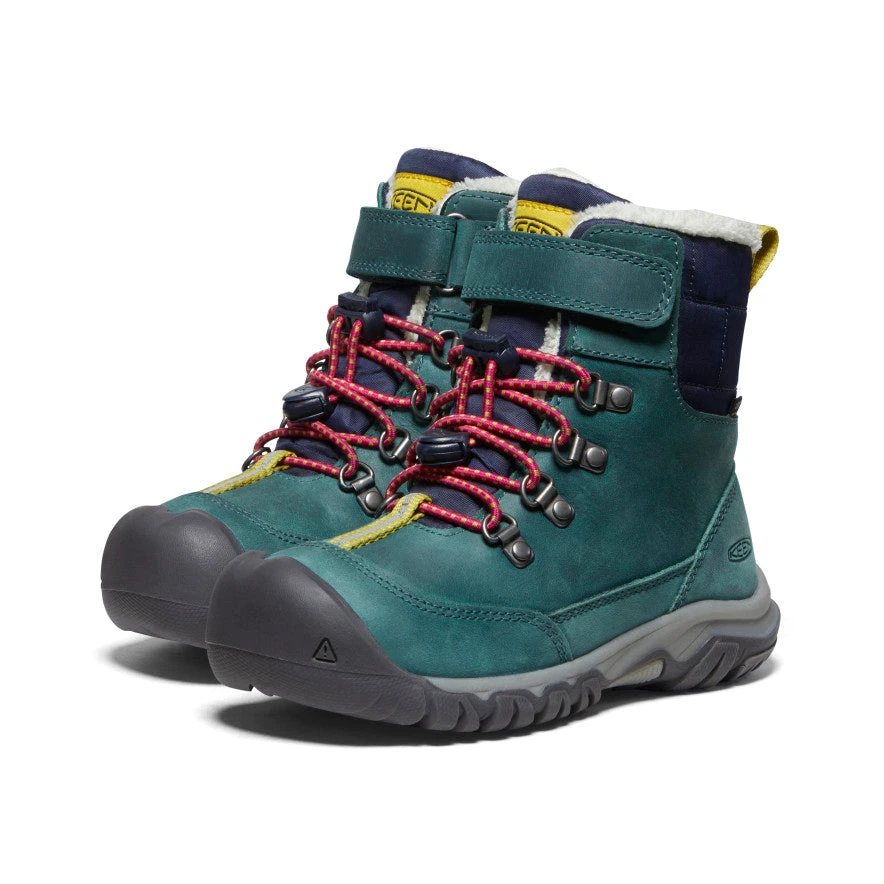 Keen Little Kids' Kanibou Waterproof Winter Boot | Deep Lagoon/Jazzy 4 Keen Little Kids' Kanibou Waterproof Winter Boot | Deep Lagoon/Jazzy - Image 2