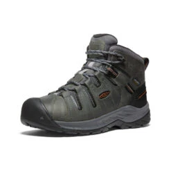 Keen Men's Flint II Waterproof Mid (Soft Toe) | Steel Grey/Tortoise Shell -Keens Boots Store 0a5aa2cbdd6f678b113fe5f415db1b2df010ced6