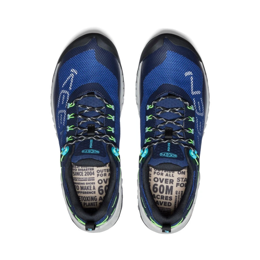 Keen Men's NXIS EVO Waterproof Shoe | Sky Captain/Green Flash 6 Keen Men's NXIS EVO Waterproof Shoe | Sky Captain/Green Flash - Image 4