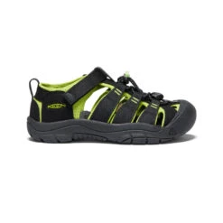 Keen Big Kids' Newport H2 | Black/Lime Green