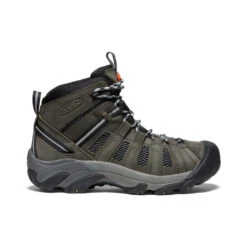 Keen Men's Voyageur Mid | Steel Grey/Scarlet Ibis