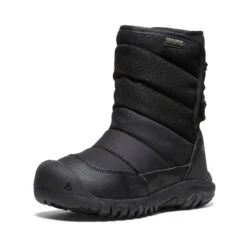 Keen Little Kids' Puffrider Waterproof Winter Boot | Black/Steel Grey -Keens Boots Store 1f9ee2125c2f3e7b07182bd0e67962ae83b97c11