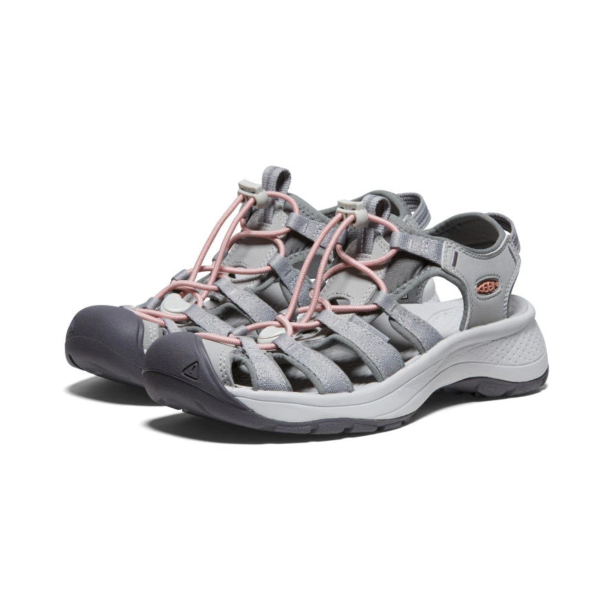 Keen Women's Astoria West Sandal | Grey/Coral 4 Keen Women's Astoria West Sandal | Grey/Coral - Image 2