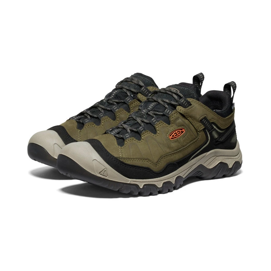 Keen Men's Targhee IV Wide Waterproof Hiking Shoe | Dark Olive/Gold Flame 4 Keen Men's Targhee IV Wide Waterproof Hiking Shoe | Dark Olive/Gold Flame - Image 2