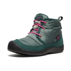 Keen Big Kids' Howser II Waterproof Chukka | Dark Forest/Fuchsia Purple -Keens Boots Store 61d8abc5f6f94302e9851127919bb2afb6978604