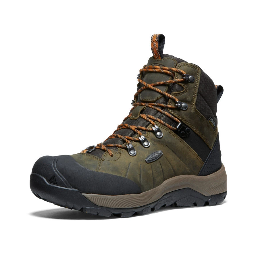 Keen Men's Revel IV Polar Waterproof Boot | Dark Olive/Marmalade 5 Keen Men's Revel IV Polar Waterproof Boot | Dark Olive/Marmalade - Image 3