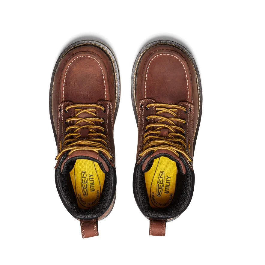 Keen Men's Cincinnati 6" Waterproof Boot (Soft Toe) | Tuscan Red/Sandshell 6 Keen Men's Cincinnati 6" Waterproof Boot (Soft Toe) | Tuscan Red/Sandshell - Image 4