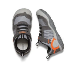 Keen Little Kids' Knotch Peak Sneaker | Magnet/Safety Orange -Keens Boots Store 770e784cfd95e45f6ecf17c47596dbf652352eef