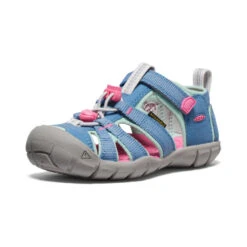 Keen Little Kids' Seacamp II CNX | Coronet Blue/Hot Pink -Keens Boots Store 80cbf833d2ce370a40edcdca7a4c00874c41e010