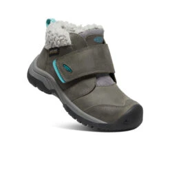 Keen Little Kids' Kootenay IV Waterproof Boot | Steel Grey/Porcelain -Keens Boots Store 933eba16c7e06a05dcbfd92339472c3a7669b3da