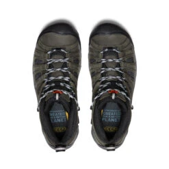 Keen Men's Voyageur Mid | Steel Grey/Scarlet Ibis -Keens Boots Store 944935b6f6f01160fb634fcfc1b0f40af8d73d04