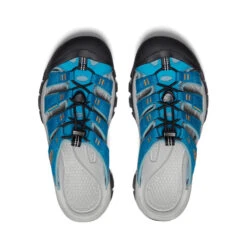 Keen Women's Newport Slide | Fjord Blue/Iceland Poppy -Keens Boots Store 974e6bf1108a39e9d0a7bef3fdf8a537d48a98e1