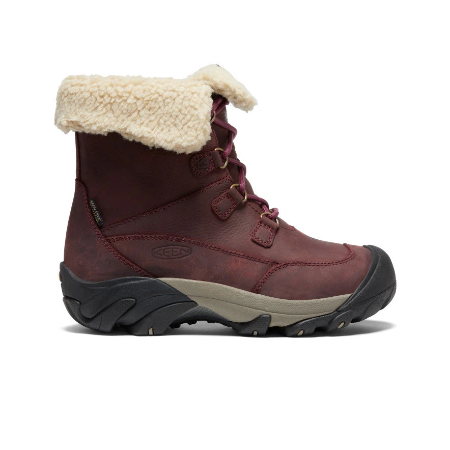 Keen Women's Betty Waterproof Short Boot | Burgundy/Brindle 3 Keen Women's Betty Waterproof Short Boot | Burgundy/Brindle