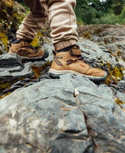 Keen Little Kids' Ridge Flex Waterproof Boot | Bison/Red Carpet -Keens Boots Store RidgeFlexPDPLifestyle3Kids 890edebf a9da 492a af65 1fe7266705cd