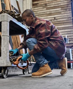 Keen Women's San Jose 6" Waterproof Boot (Aluminum Toe) | Almond/Gum -Keens Boots Store SDD 496 PDP SanJose 1026369 Left Image