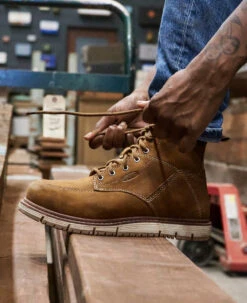 Keen Women's San Jose 6" Waterproof Boot (Aluminum Toe) | Almond/Gum -Keens Boots Store SDD 496 PDP SanJose 1026369 Right Image