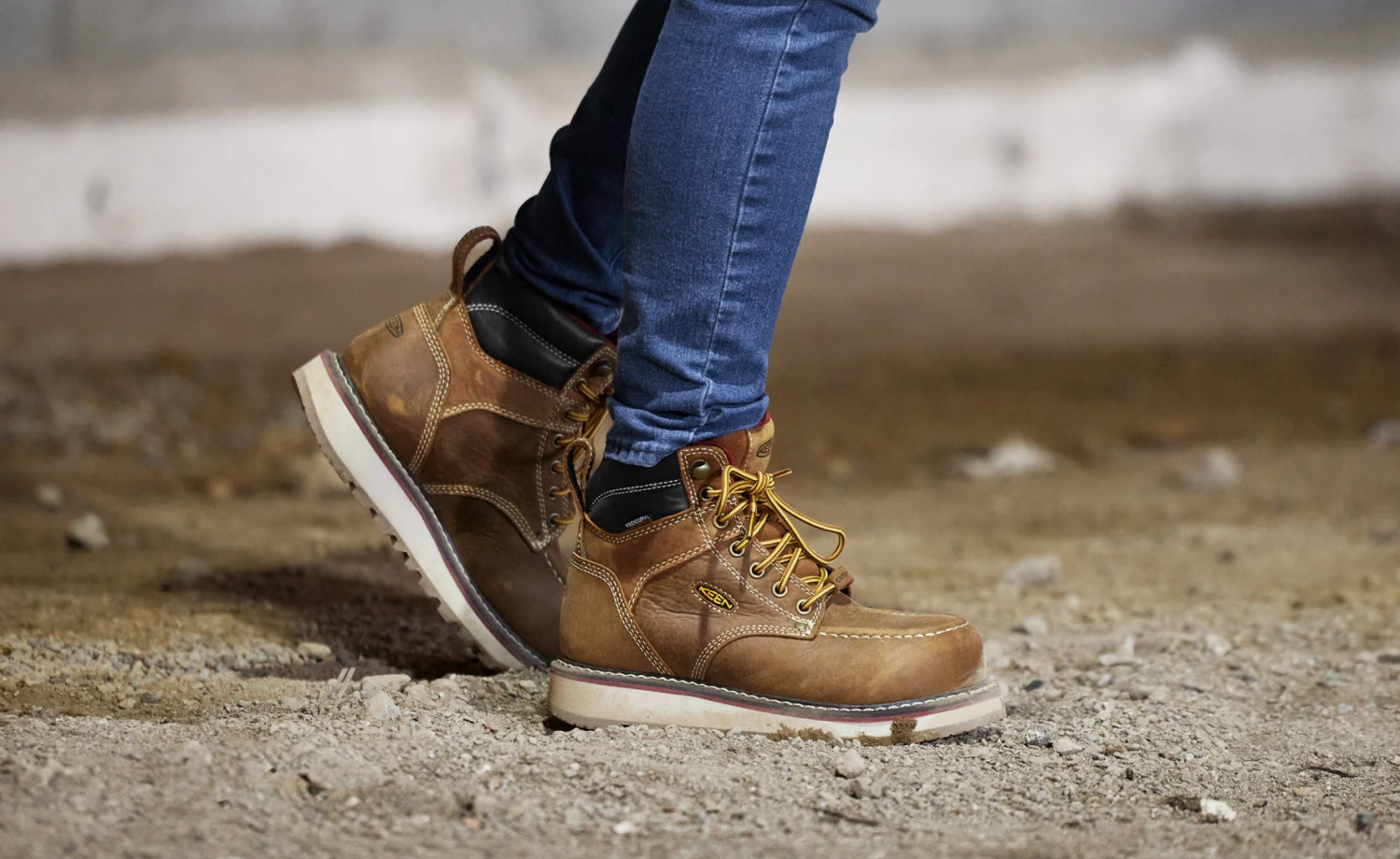 Keen Women's Cincinnati 6" Waterproof Boot (Carbon-Fiber Toe) | Belgian/Sandshell 7 Keen Women's Cincinnati 6" Waterproof Boot (Carbon-Fiber Toe) | Belgian/Sandshell - Image 5