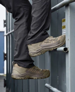 Keen Men's Reno KBF Waterproof (Carbon-Fiber Toe) | Brindle/Morel 18 Keen Men's Reno KBF Waterproof (Carbon-Fiber Toe) | Brindle/Morel -Keens Boots Store SDD 506 PDP Reno 1027106 Left Image