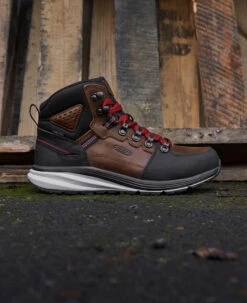 Keen Men's Red Hook Waterproof Boot (Soft Toe) | Tobacco/Black -Keens Boots Store SDD 604 RedHook 1025618 Right Image