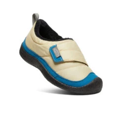 Keen Big Kids' Howser Wrap | Safari/Mykonos Blue -Keens Boots Store a966a2047f94f7311afae3aa3022e03c941ee606