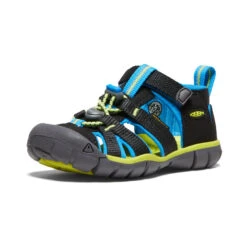 Keen Little Kids' Seacamp II CNX | Black/Brilliant Blue -Keens Boots Store b3408b07d0cc23271c96655244282435d816ccd3