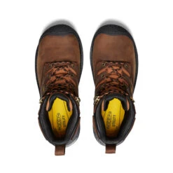 Keen Men's Camden 6" Waterproof Boot (Carbon-Fiber Toe) | Leather Brown/Black -Keens Boots Store b64a6ec325b680752f217d83f17bb5fd9802349c