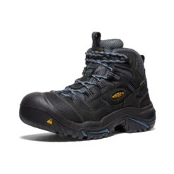 Keen Men's Braddock Waterproof Mid (Soft Toe) | Raven/Estate Blue -Keens Boots Store c80c27371ce809add9cd87e78e3aee8fc8230576