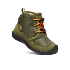 Keen Little Kids' Howser II Waterproof Chukka | Capulet Olive/Russet Orange -Keens Boots Store cd52a276439204eeafc52cacb04060a80959a09a