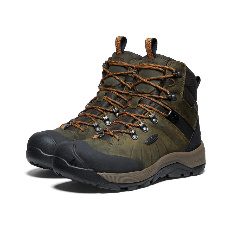 Keen Men's Revel IV Polar Waterproof Boot | Dark Olive/Marmalade 4 Keen Men's Revel IV Polar Waterproof Boot | Dark Olive/Marmalade - Image 2