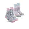 Keen Kids' Comfy Crew Socks 2-Pack | Feather Yeti Print -Keens Boots Store e98ccd35272d986969c26bb39745d2585c77095b