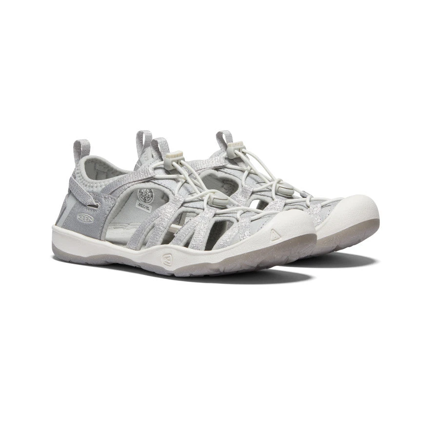 Keen Big Kids' Moxie Sandal | Silver 4 Keen Big Kids' Moxie Sandal | Silver - Image 2