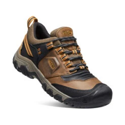 Keen Men's Ridge Flex Waterproof | Bison/Golden Brown -Keens Boots Store f81fae4255b671316341771be1e719b571b17e78
