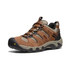 Keen Men's Headout Waterproof Hiking Shoe | Bison/Fossil Orange -Keens Boots Store faa0ff81fcc3e4142cfc12a46f8708e48bfa9a39